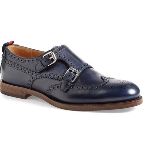 gucci double monk strap shoes